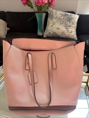 kate spade Dusty Pink Leather Tote with Double Handles